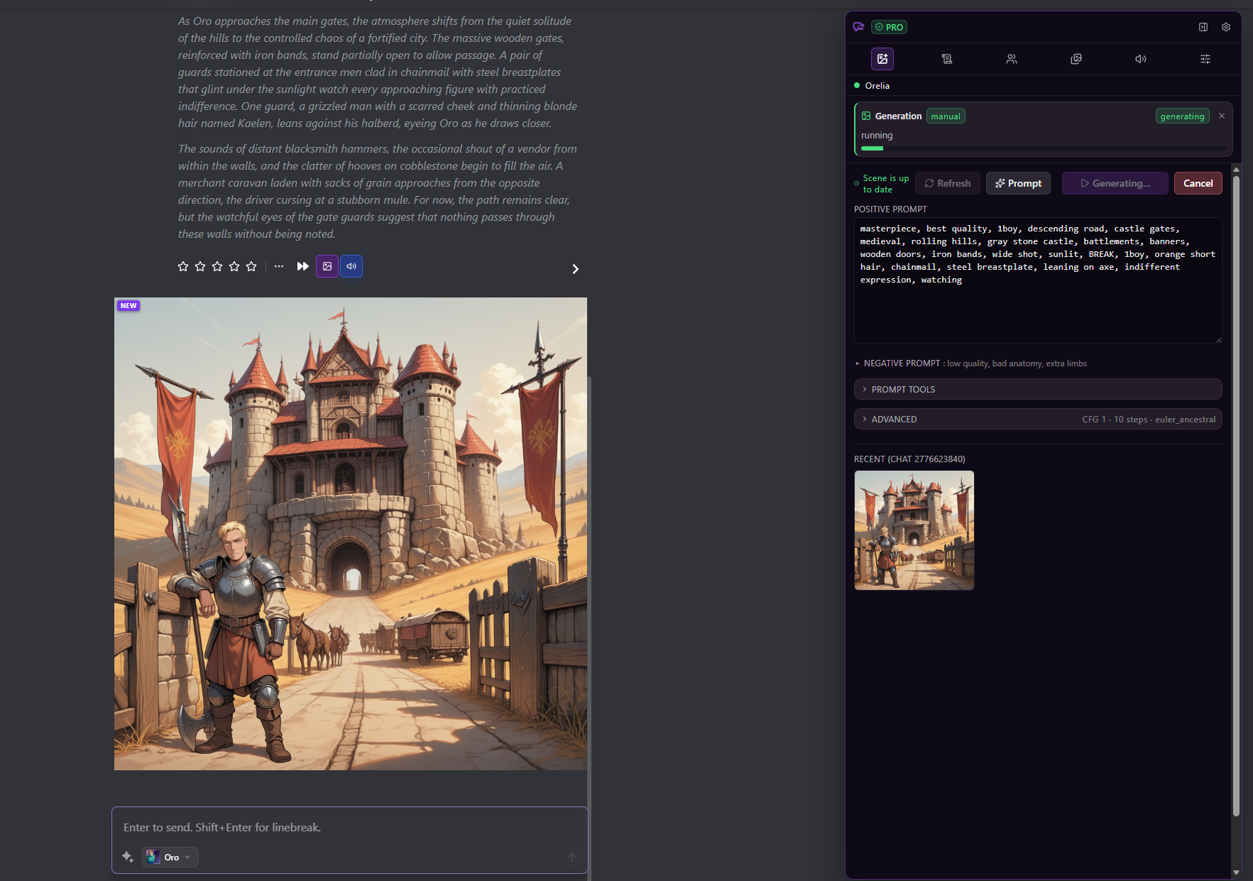 Toolkit building an image prompt from the active fantasy chat scene